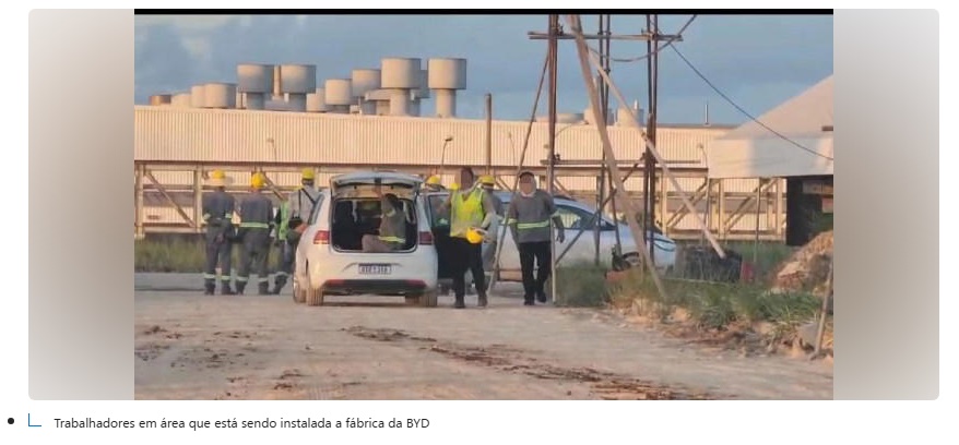 Denúncia: operários chineses estariam sofrendo agressões em fábrica da BYD na Bahia